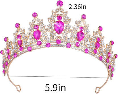 Kamirola - Queen Crown and Tiaras Princess Crown for Women and Girls Crystal Headbands for Bridal, Princess for Wedding and Party（01）