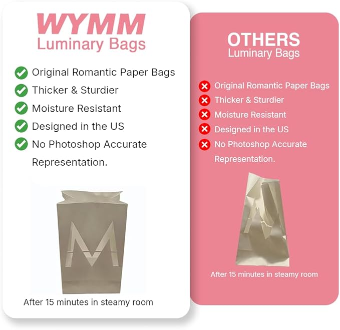 Just Married Light Up Letters with Tea Lights, Candles and Rose Petals - Luminary Paper Bags for Just Married Banner and Decorations