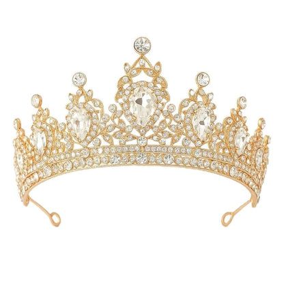 Crown, Wedding Tiara, White Crystal Crown, Wedding Tiara for Women, Rhinestone Headband, Women Girls Crowns Tiaras for Bridal Wedding Prom, Rhinestone Princess Tiaras for Bridal Headband Birthday Party Prom Cos-play Costume Christmas
