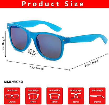 Fsmiling Blue Sunglasses Bulk Adult Party Sunglasses 80s Glasses Shades for Men Women Party Favors-30Pack,UV Protection