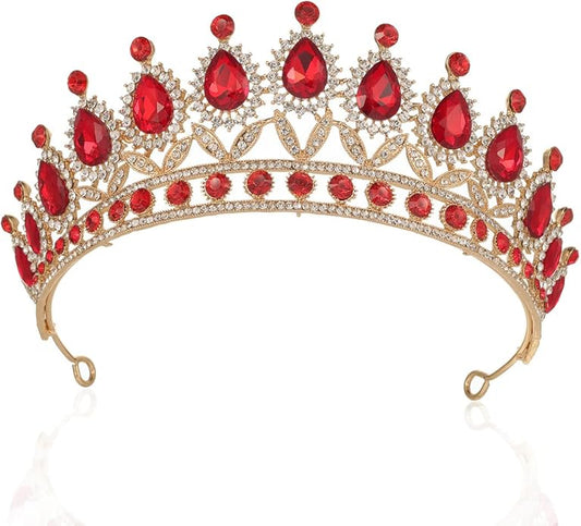 Kamirola Tiaras Princess Crown for Women and Girls Crystal Headbands for Bridal, Princess for Wedding and Party(TR21)
