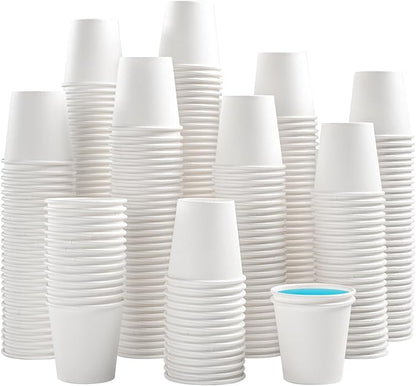 Lamosi 1200 Pack 3 oz Paper Cups for Bathroom, Disposable Small Mouthwash Cup, 3oz Mini Espresso Cups for Travel, Party, Picnics, Home, Applicable to Cup Dispenser