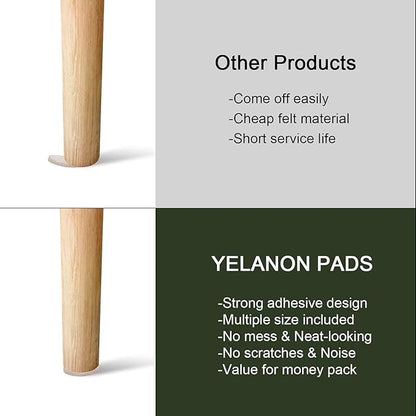 Yelanon Felt Furniture Pads -182 Pcs Premium Felt Pads for Chair Legs Furniture, Floor Protectors for Hardwood Floors, Beige