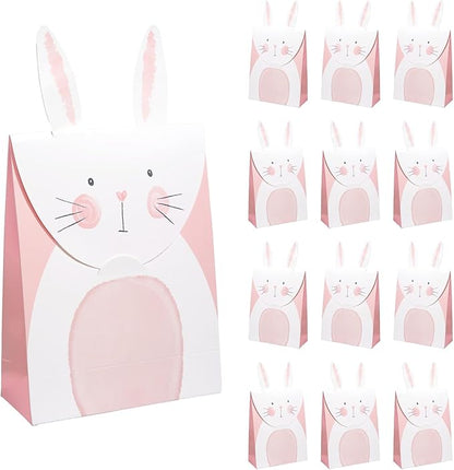 Cheerland Bunny Gift Bags Easter Bag Bunny Birthday Becorations Rabbit Goodie bag Some Bunny is One Party Decoration Easter Treat Party Favors Bags Decor Tea Party Supplies