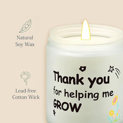 Lihome Teacher Appreciation Gifts - Funny Teacher's Day, Thanksgiving, Birthday, Christmas Gifts, Vanilla Coconut Candles
