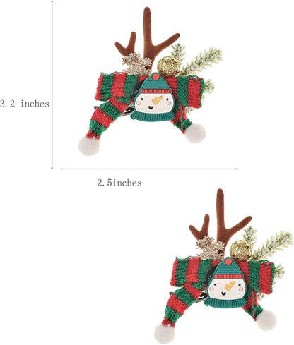 TOECWEGR Christmas Reindeer Antlers Headband Hair Clips Hair Hoop Girl Holiday Beauty Headdress