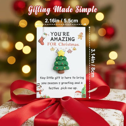 Holiday Pocket Hugs, 2026 New Mini Gift, Festive Tiny Token, Bulk Pack Christmas Cheer Gift for Holiday Party, Christmas Friendship Gift for Friends (4set-40pcs)