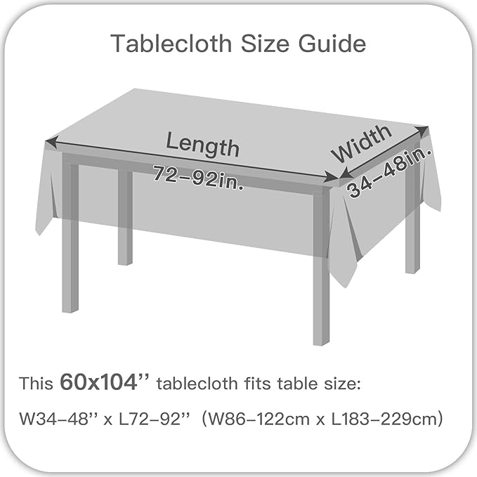 maxmill Textured Rectangular Tablecloth Water Resistance Antiwrinkle Spillproof Soft Jacquard Table Cloth for Dining Room, Buffet Banquet Parties and Holiday Dinners, 60 x 104 Inch, Hunter Green