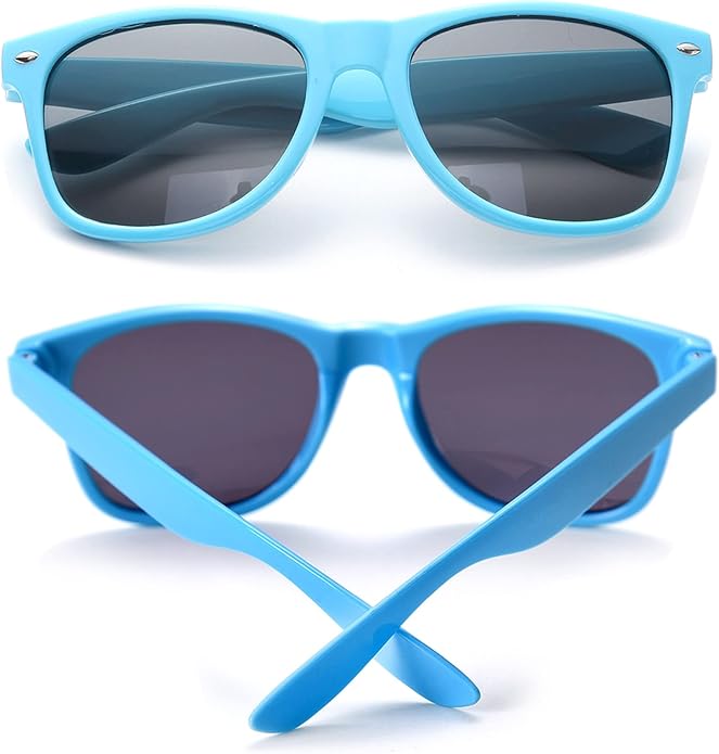 Eyegla 8/12/18 Pack Neon Sunglasses Bulk Colorful Multipack Party Sunglasses Retro Glasses Party Favor for Adult Men Women