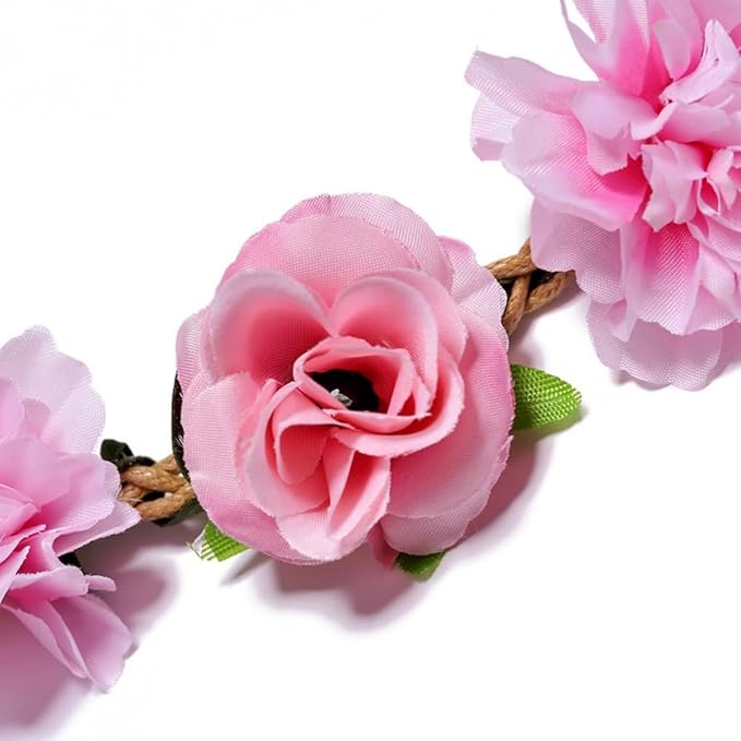 Women Headpieces Collection Accessories - 4PCS Boho Hair Wreaths, Flower Crowns, Tiaras for, Brides, Bridesmaids, Flower Girls, Weddings (A003-4PC)