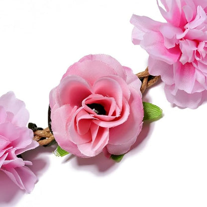 Women Headpieces Collection Accessories - 4PCS Boho Hair Wreaths, Flower Crowns, Tiaras for, Brides, Bridesmaids, Flower Girls, Weddings (A003-4PC)
