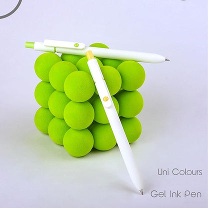 Gel Pens, 5Pcs 0.5mm Fine Point Pens With Smooth Writing, Quick Dry Aesthetic Pens For Journaling, Ballpoint for Office Writing Supplies, Gifts for Women and Men (Ivory White)