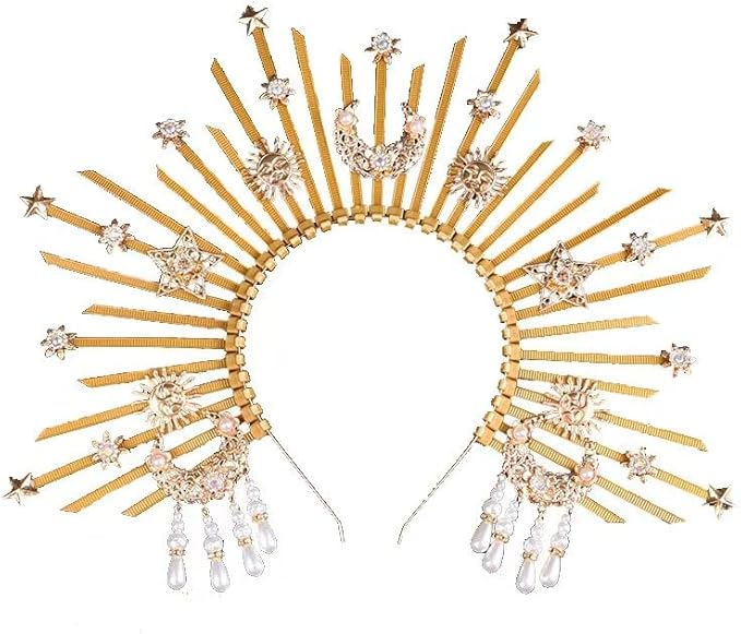 Bubbmi Women Halo Goddess Headband Costume Masquerade Headwear