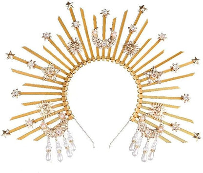 Bubbmi Women Halo Goddess Headband Costume Masquerade Headwear