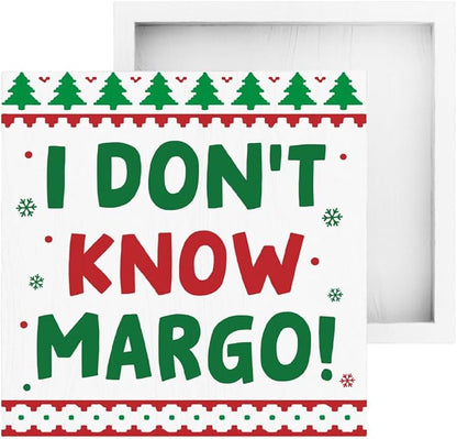Christmas Vacation Decorations for Home Christmas Holiday Decor for Office Kitchen Funny Merry Xmas Decorations for Room Table 5 x 5 Inches
