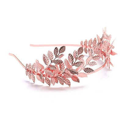 Chargances Goddess Headband Costume Leaf Branch Hair Band Crown Bridal Wedding Headpiece Bohemia Hairpiece for Women