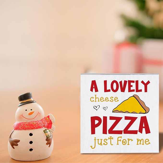 Christmas Vacation Decorations for Home Christmas Holiday Decor for Kitchen Xmas Holiday Decor for Office Table Merry Xmas Decor 5 x 5 Inches