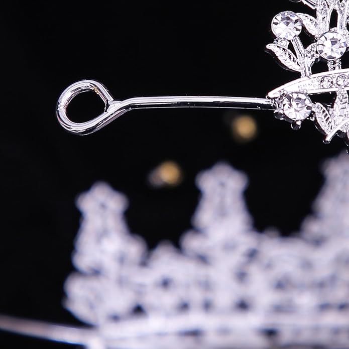 Tiaras and Crowns for Women Crystal Princess Tiaras Rhinestone Queen Crowns For Wedding Bridal Birthday Prom Pageant Party (Tiara 100)