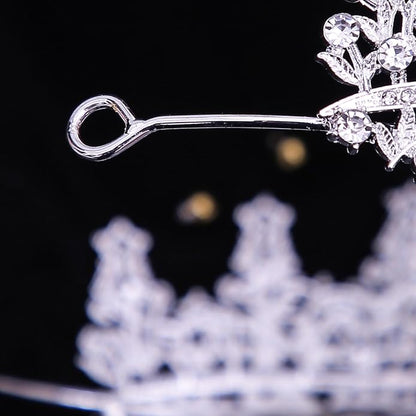 Tiaras and Crowns for Women Crystal Princess Tiaras Rhinestone Queen Crowns For Wedding Bridal Birthday Prom Pageant Party (Tiara 100)