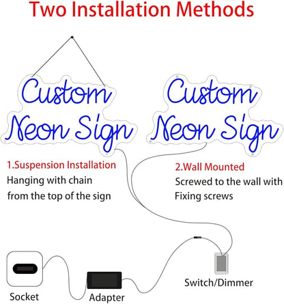 Custom Neon Signs for Wall Decor Personalized Large Pink Néon Led Light Signs Aesthetic Room Bedroom Decoration Wedding Birthday Make Your Own Kit