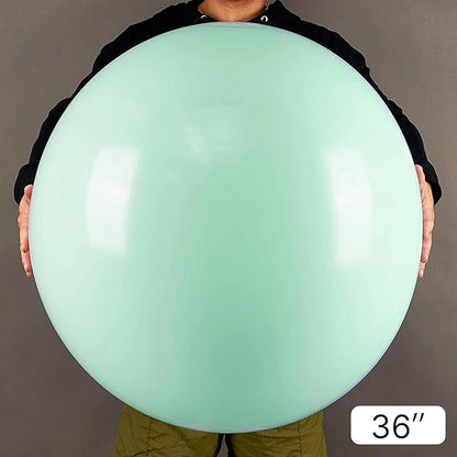 PartyWoo Mint Green Large Balloons 4 pcs 36 Inch Pastel Green Light Green Giant Big Jumbo Balloons for Birthday Baby Shower Wedding Anniversary Graduation Party Decorations, Green-Q06