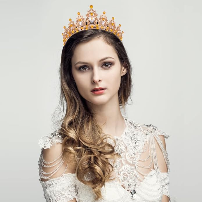 Kamirola - Queen Crown and Tiaras Princess Crown for Women and Girls Crystal Headbands for Bridal, Princess for Wedding and Party（01）