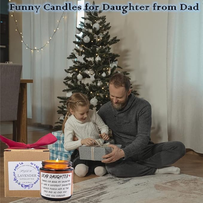 Birthday Candles Gifts for Daughter Adult, 13th/16th/18th/21st/30th Happy Birthday Gift for Daughter Stepdaughter, Daughter Gifts from Mom and Dad for Graduation Wedding Christmas
