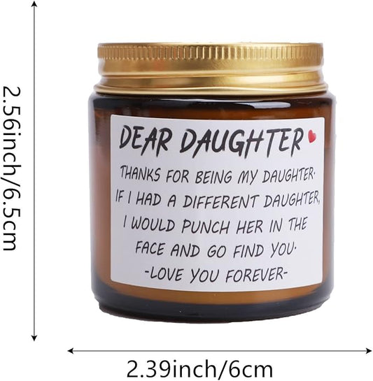 Birthday Candles Gifts for Daughter Adult, 13th/16th/18th/21st/30th Happy Birthday Gift for Daughter Stepdaughter, Daughter Gifts from Mom and Dad for Graduation Wedding Christmas