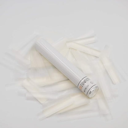 Ultimate Confetti Flick Stick - Handheld 6" Confetti Launcher Wand, Flick to Launch Biodegradable Tissue Confetti (Rice Paper, 8 Confetti-Launcher Tubes, 2 Handful of Confettis per Wand, 1.5oz)