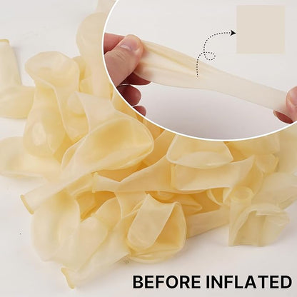 PartyWoo Clear Balloons 101pcs 12 Inch Transparent Latex Helium Balloons for Graduation Wedding Baby Shower Bridal Shower Engagement Gender Reveal Anniversary Birthday Party Decorations Clear-Y2