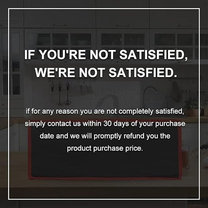 Bodaon Insulated Pizza Delivery Bag, 20" x 20" x 8" Pizza Warmer Bags for Carry Hot, Insulated Food Delivery Bag, Insulated Grocery Bags, Black with Red Edge, 1-Pack