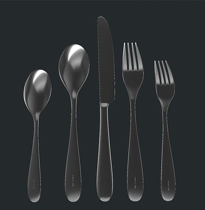 Silverware Set for 6 – 18/10 Stainless Steel Flatware, Mirror Finish, Dishwasher Safe, Durable and Balanced Utensils, Modern Tableware (30-Piece Set, Fidenza)