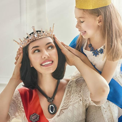 AOPRIE Crown for Women Gold Queen Crowns and Tiaras for Girls Hair Accessories for Birthday Wedding Prom Bridal Party Pageant Photography Costume Halloween Christmas Gifts…