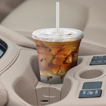 16 oz 100 Pack Clear Plastic Cups with Lids and Straw,leak-proof durable,To-Go Cold Coffee Cups,Disposable Cold Drink Cups for Parties, Outdoor Events, Cafes, and Smoothies