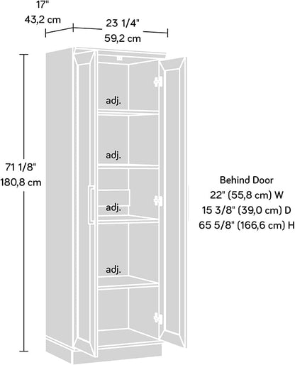 Sauder HomePlus Storage Cabinet/ Pantry cabinets, Soft White finish