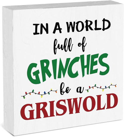 Christmas Vacation Decorations for Office Table Funny Xmas Vacation Decor for Living Room Christmas Holiday Decor Room 5 X 5 Inches
