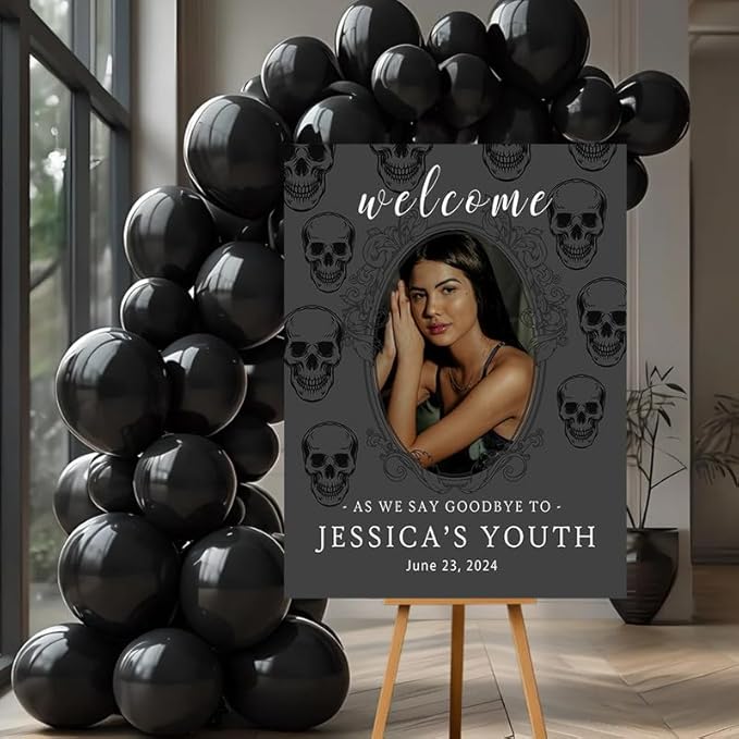 Welcome As We Say Goodbye to Youth Sign, Personalized 30th Birthday Welcome Board, R.I.P Twenties Farewell to Youth Custom Decor.