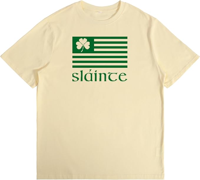 St. Patrick's Day Celebration Tee Beer Graphic Big and Tall Short Sleeve Cotton Festival Casual Gym Workout Tshirts