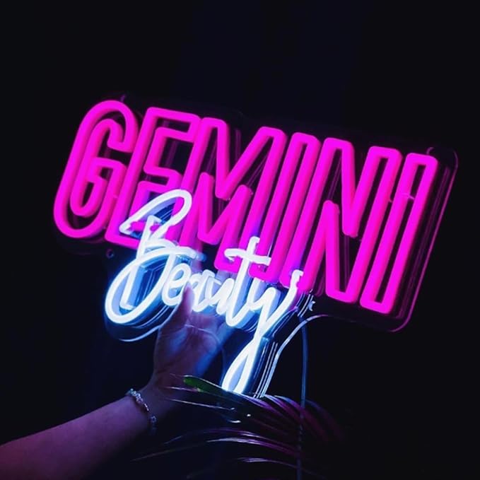 Business Signs, and Storefront Signs - Personalized Double Line Fonts LED Neon Sign for Home Decor, Wedding Decorations, Wall Decor, Indoor & Outdoor Waterproof