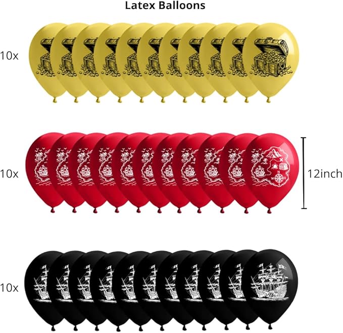 Hades Pirate Party Decorations – Pirate Birthday Party – Pirate Themed Party Decorations – Pirate Balloons – Pirate Party Supplies – Pirate Party Decor – Pirate Accessories for Kids and Adults