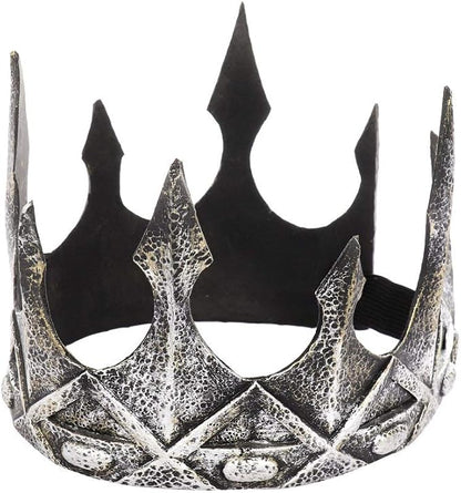 Regal King's Crown,Adjustable Royal Crown Prince Tiara,Medieval King Costume Accessories for Adult