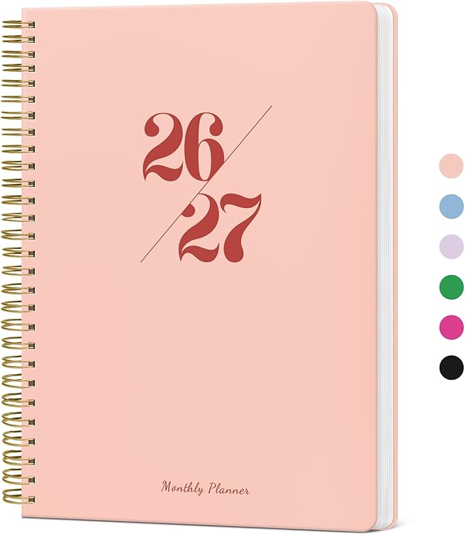 Monthly Planner 2026-2027, 2 Year Months Calendar Planner 2026-2027, Runs from January 2026 - Decembe 2027, 7" x 10", 24 Months, Perfect for School Office Home Planning - Pink