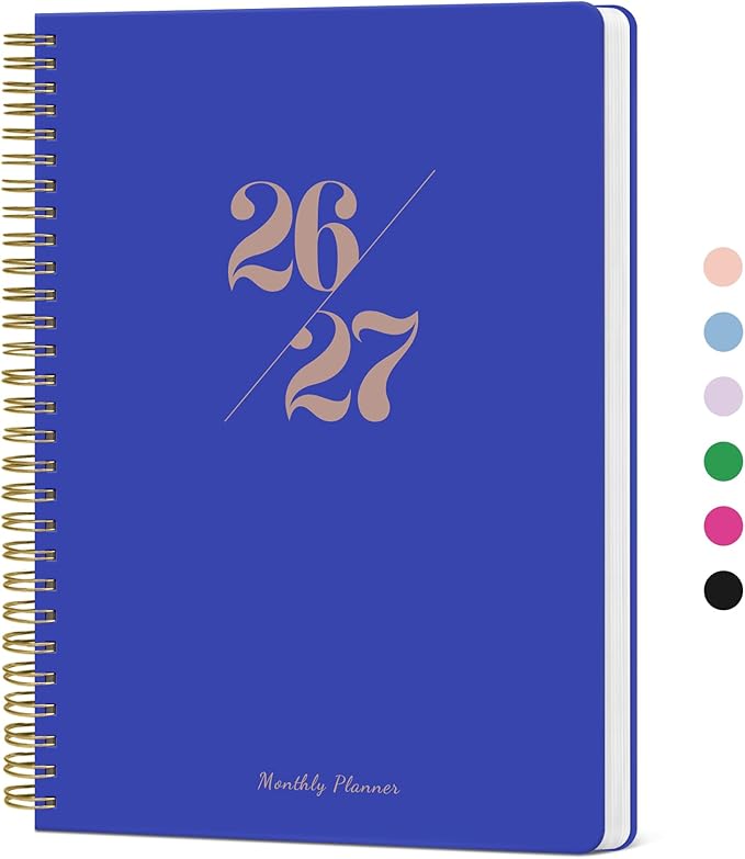 Monthly Planner 2026-2027, 2 Year Months Calendar Planner 2026-2027, Runs from January 2026 - Decembe 2027, 7" x 10", 24 Months, Perfect for School Office Home Planning - Royal Blue