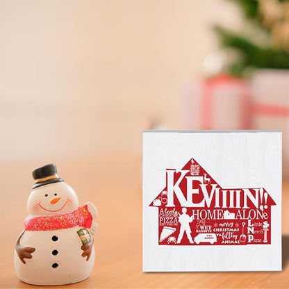 Christmas Vacation Decorations for Living Room Dining Table Christmas Holiday Decor for Room Merry Xmas Decor 5 X 5 Inches