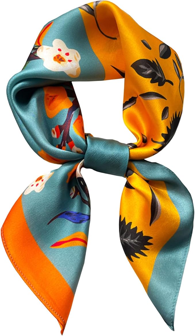 Neck Scarf For Womens Silky Head Scarves Hair Bandanas Square Scarf Fashion Accessories lightweight