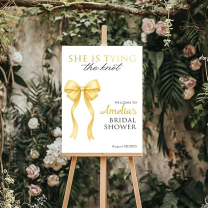 Bridal Shower Welcome Yard Sign, Wedding Shower Welcome Board, Custom Bridal Shower Sign, Elegant Bridal Shower Decor Board#4