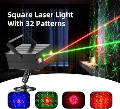 Party Lights Dj Disco Light Disco Ball Stage Strobe Lights RGB/LED Projector Sound Activated with Remote Control for Parties Xmas Club Bar Gift Birthday Rave，Film Stage Lighting Apparatus.