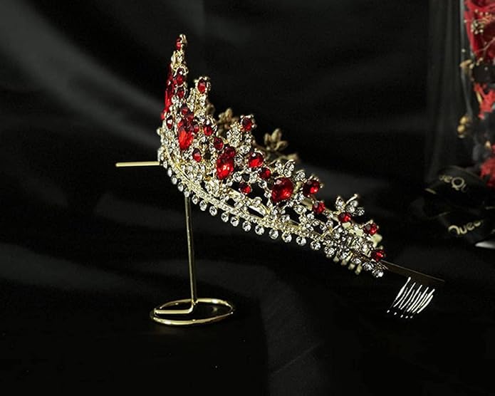 Vintage Baroque Crown Tiara Diadem Wedding Crystal Rhinestone Crown And Tiaras Bridal Hair Jewelry Wedding Hair Accessories
