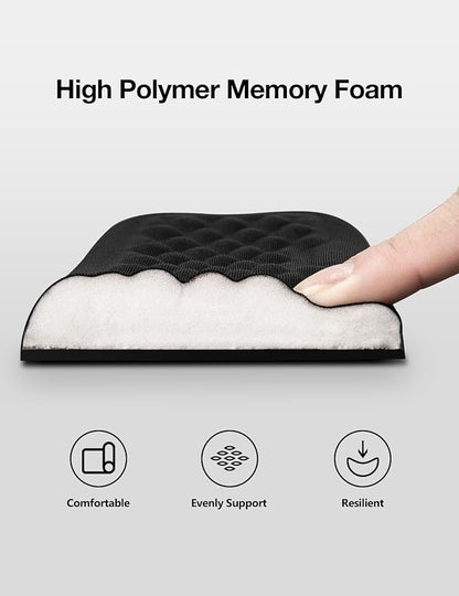Vaydeer Wrist Rest for Keyboard and Mouse, Computer Ergonomic Wrist Support Pad Set, Soft Memory Foam Arm Cushion for Desk, Palm Hand Office Gaming Laptop Typing-Medium