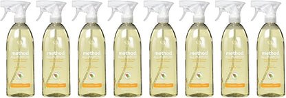 Method All-Purpose Cleaner Spray, Ginger Yuzu, Perfect for Most Counters, Tiles, Stone, and More, 28 oz Spray Bottle, (Pack of 8)